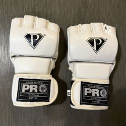 White PR MMA Sparring Gloves (Size Medium) – Gently Used