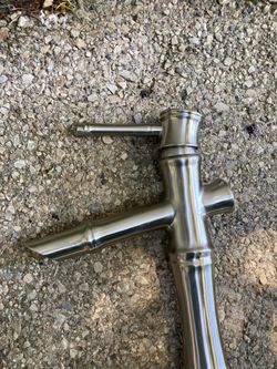 modern single-handle bathroom sink faucet