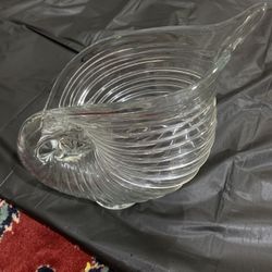 vintage new martinsville clear elegant glass pitcher /vase