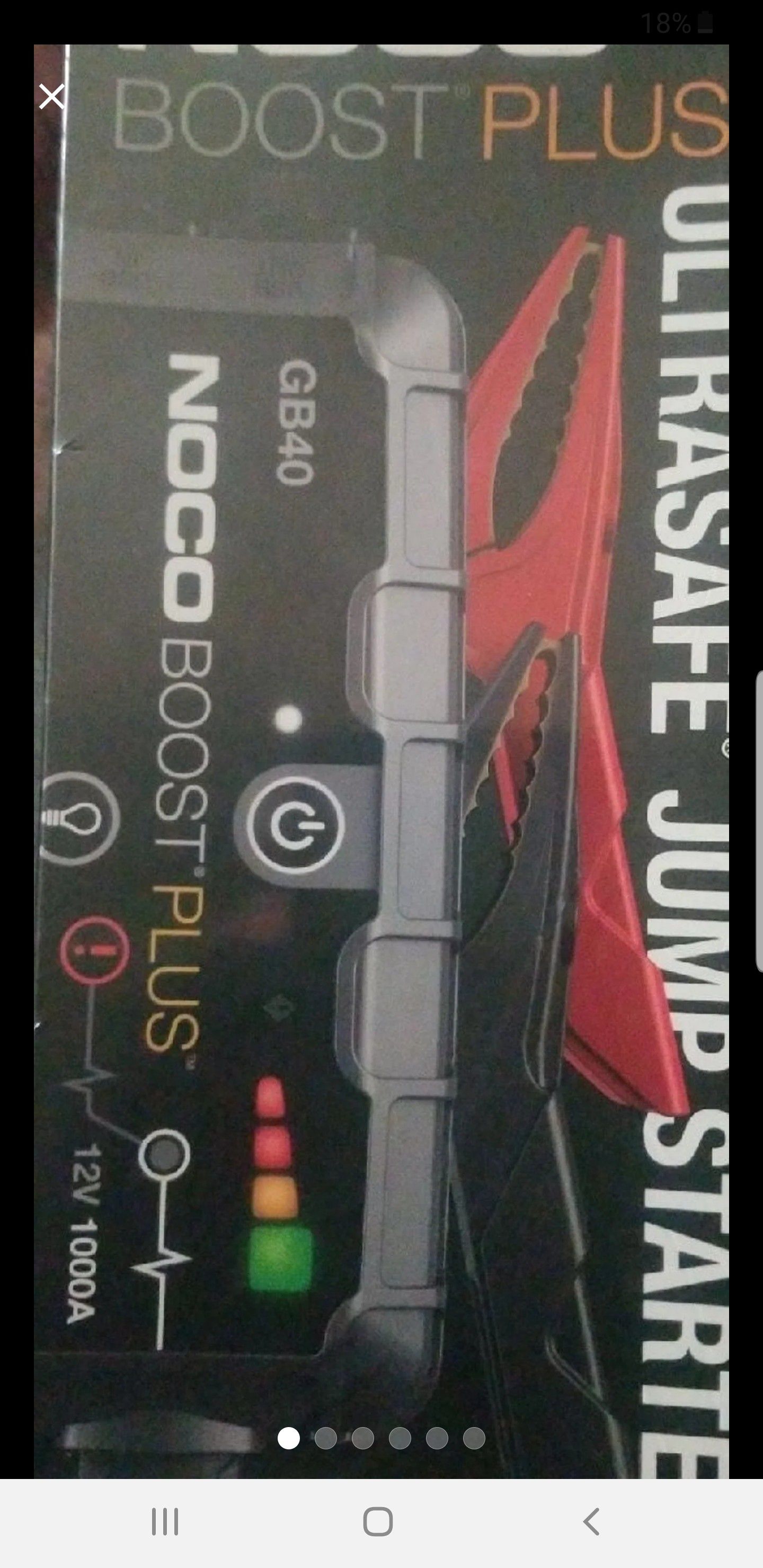 Noco Boost Plus GB40 ultrasafe jump starter sealed never open