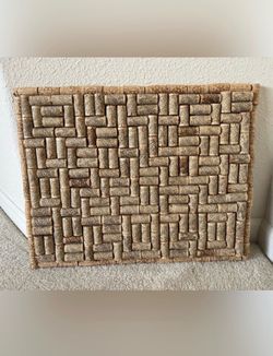 Wine cork bulletin board wall decor