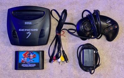 SEGA GENESIS 3 CONSOLE WITH VIDEO GAME & CONTROLLER