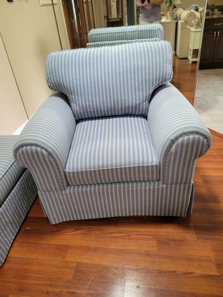 Broyhill Chair And Ottoman