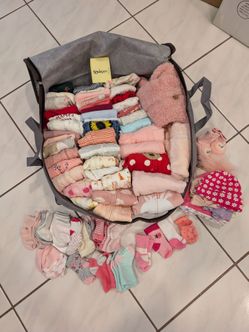 $15 for one bag of newborn girls Clothing, Shirts, Pants, Jackets, Socks