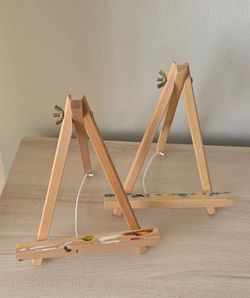 Used Wooden Tabletop Easels