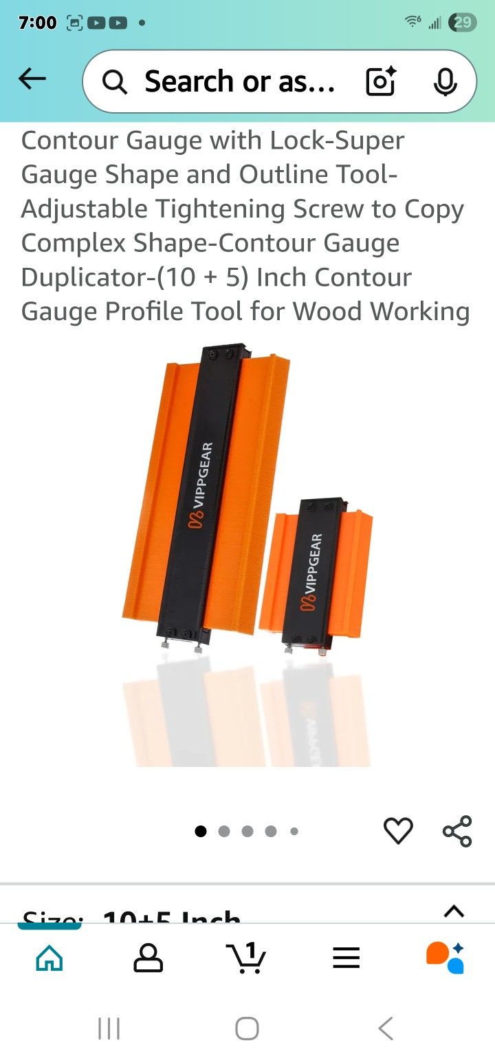 VARSK Contour Gauge Tool with Lock 5+10 Inch -