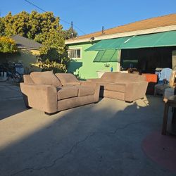 Living Spaces Couch Set 