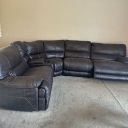 Leather Sofa 