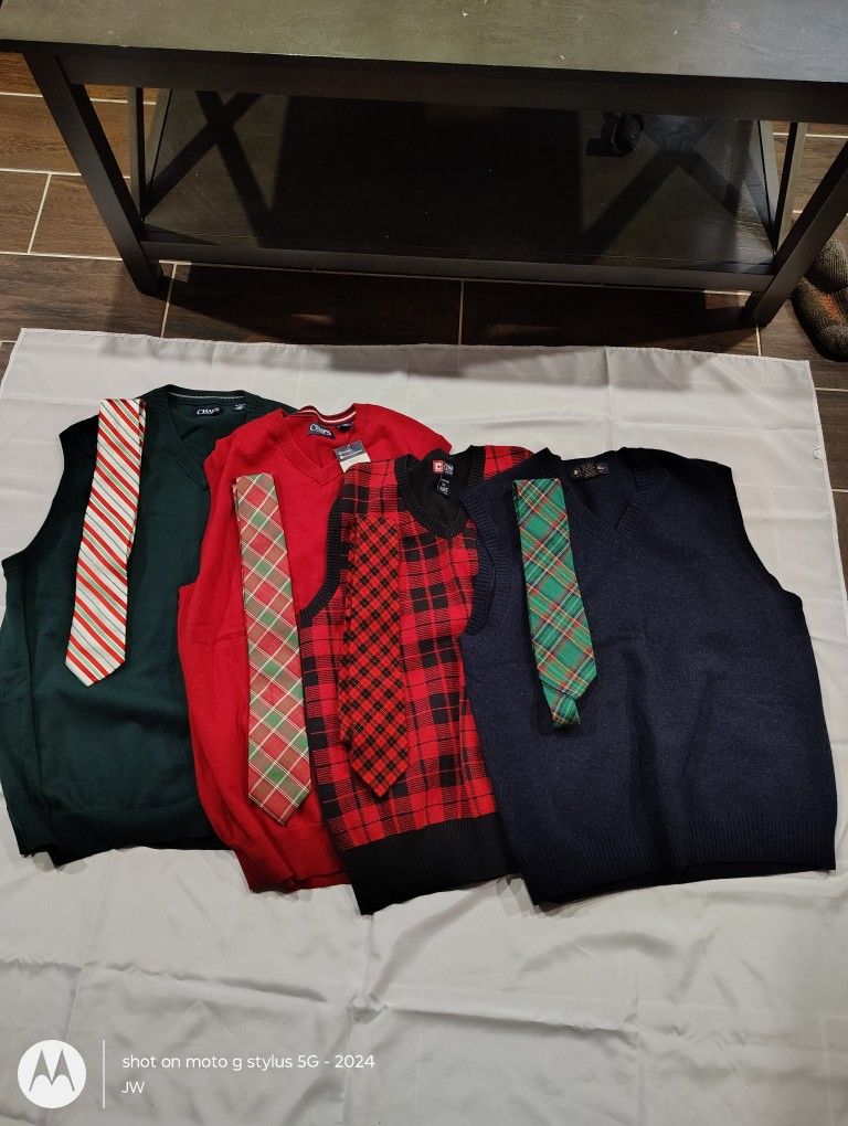 Men's Holiday Sweater Vest pack (TIES NOT INCLUDED)
