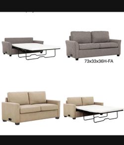 Sofa Bed full with memory foam mattress