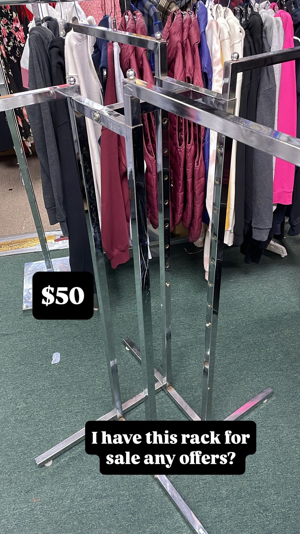 4 Way Clothing Rack