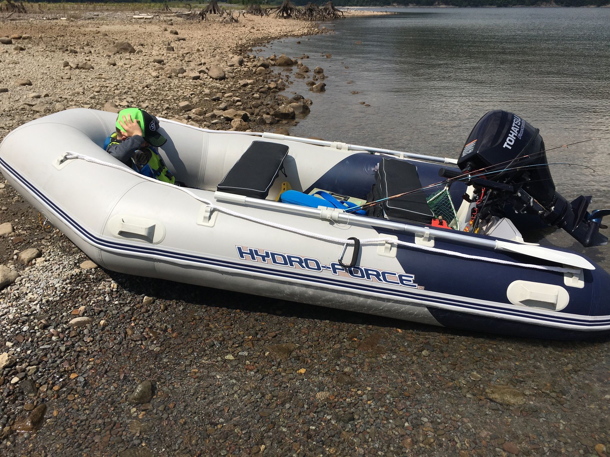 Boat with 8hp Tuhatsu Motor