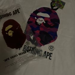 BAPE Purple Camo Ape Head Tee