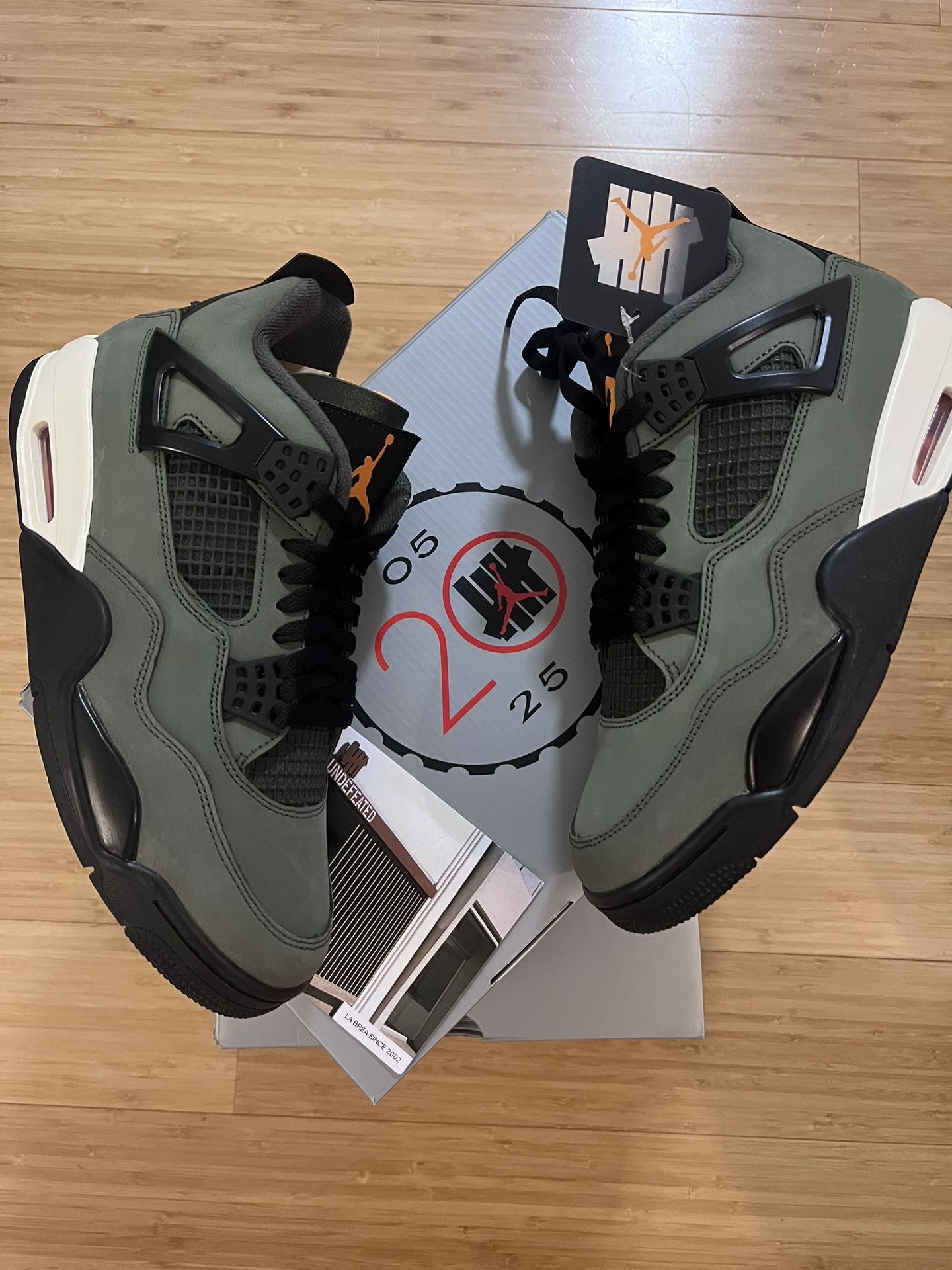 Undefeated Air Jordan 4 Size 11.5