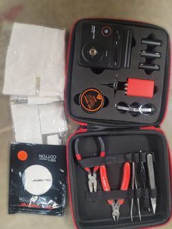Coil Master DIY kit V3 with 521 tab — coil building tools, wire and cotton