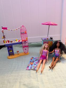 Barbie Beach Playset with 2 Dolls and Accessories