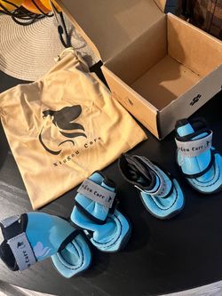 Dog Boots – Set of 4 – Blue – $20