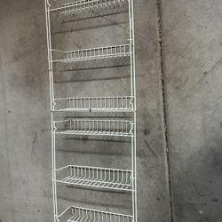White Wire Shelf Rack