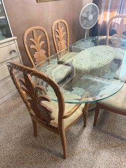 Matching dining table and China cabinet set
