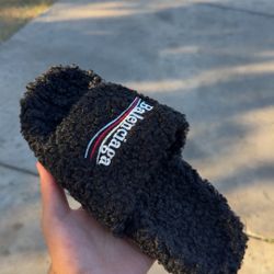 Black Balenciaga Slides 