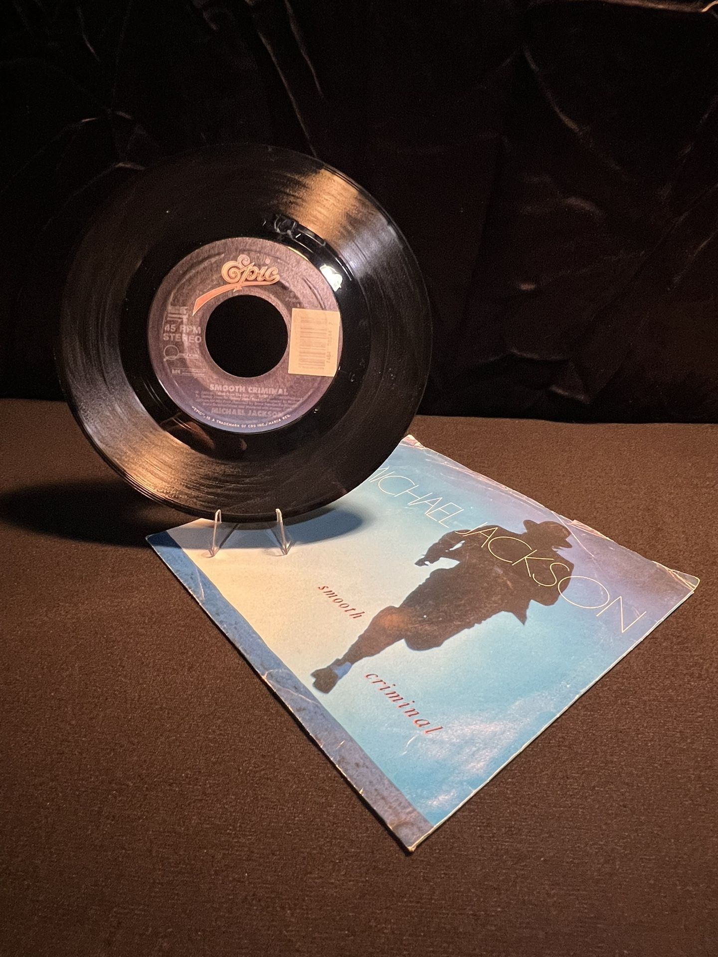 1987 Michael Jackson - Smooth Criminal / Instrumental Version 7” Vinyl 45 w/ PS