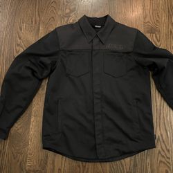 $175 Icon Upstate Mesh CE Armored motorcycle Riding Jacket Iron Weave Men’s Large Black