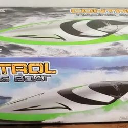 RC Boat - SHARKOOL 2.4 GHZ 25+ MPH Remote Control Boat, Fast RC Boats for Adults and Kids, Remote Controlled Boat for Pools and Lakes with 2 Rechargea