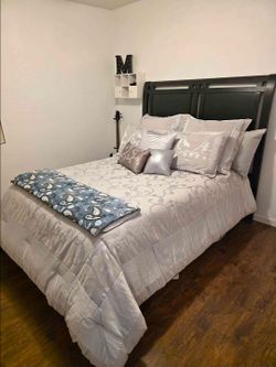 Queen bed frame headboard