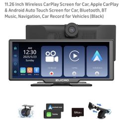 11.26” cat play with front & back camera, open box