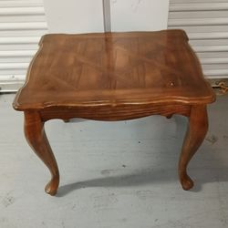 Antique solid wood heirloom end table