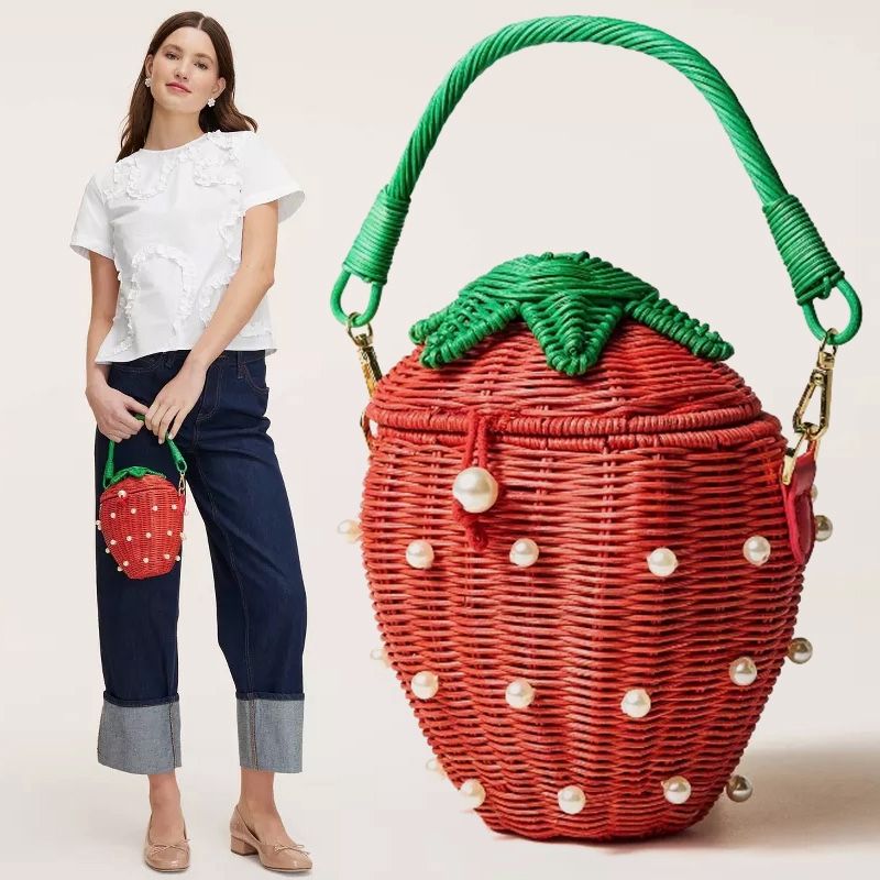 Kate Spade Strawberry Basket Bucket Bag