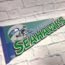 VINTAGE SEAHAWKS PENNANT