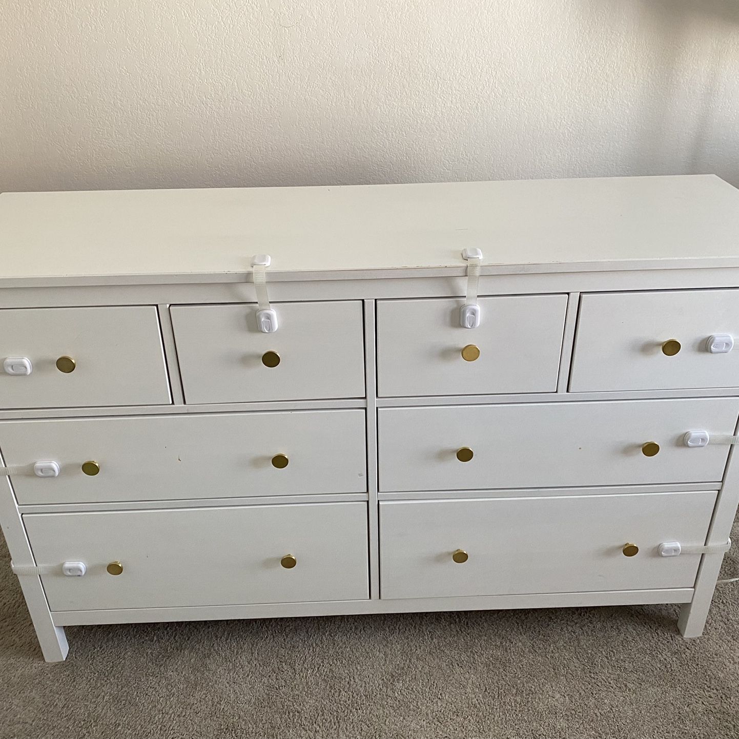 white dresser ikea hemnes IKEA Hemnes Furniture Overlays – Natural Oak Panels for Custom Dresser  Makeover main image 0