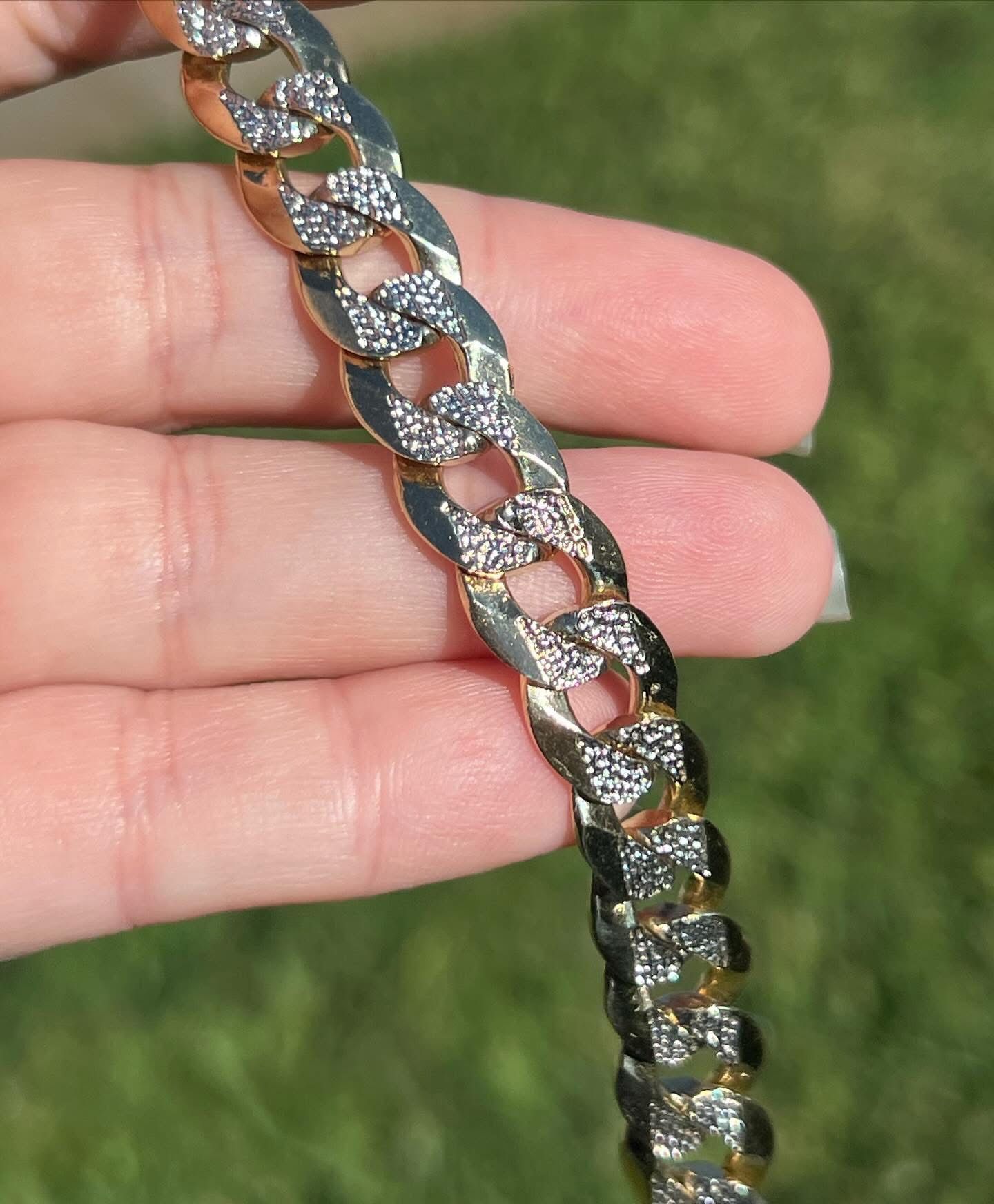 Brand New Solid 14k Cuban Link Bracelet 30 Grams And 12mm Chunky Solid