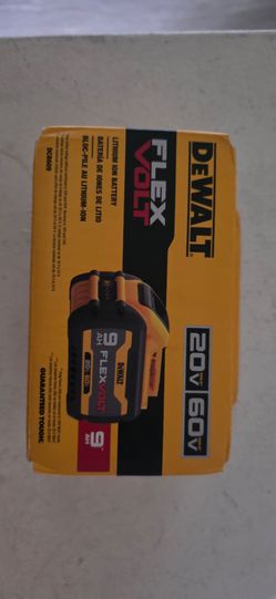 Dewalt 9ah battery flexvolt 60v