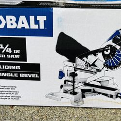 Kobalt Compact 7-1/4-in 10-Amp Single Bevel Sliding Compound Corded Miter Saw