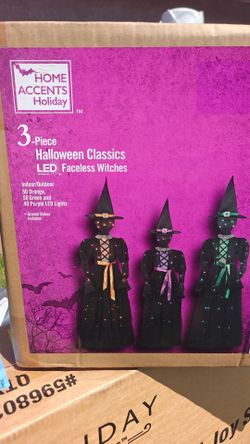 Halloween faceless witches led lights
