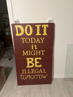 Wood Plank Art Sign!