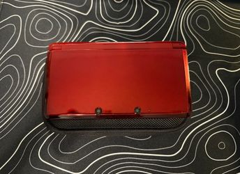 Nintendo 3DS Red Console w/ Charger, Donkey Kong Returns 3D, Disney Infinity, Stylus