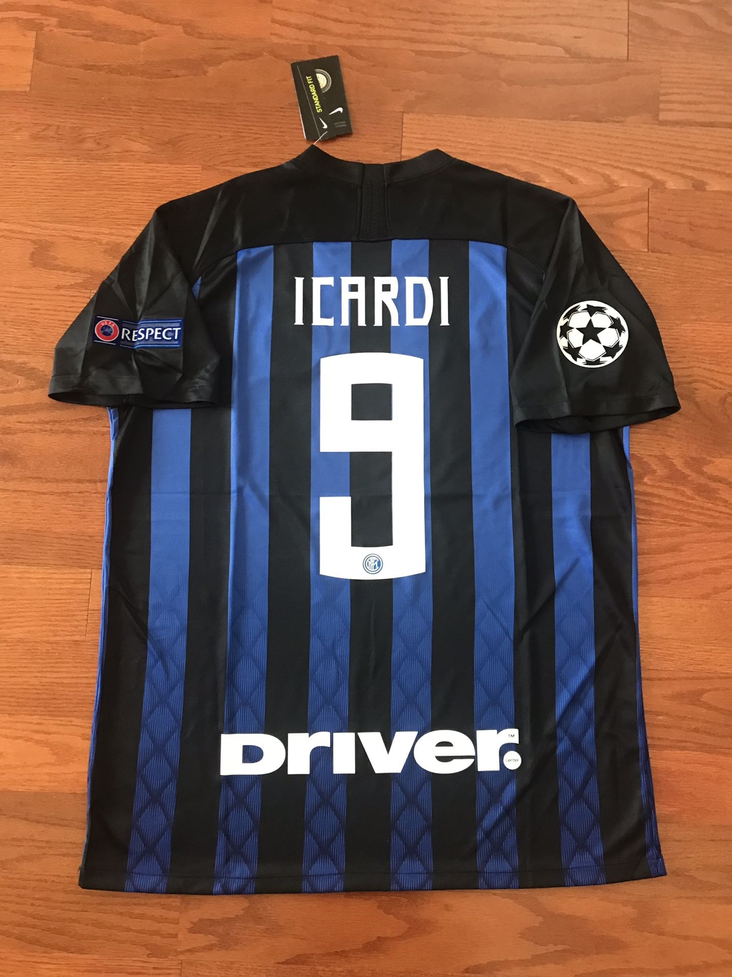 Inter Milan Soccer Jersey 2017/2018 Icardi #9 UEFA Champions League