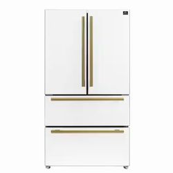 Forno Espresso Moena 36 in. French Door Refrigerator in White, 19.2 Cu. ft.