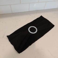 Black Chair Bands with Silver Buckle -100