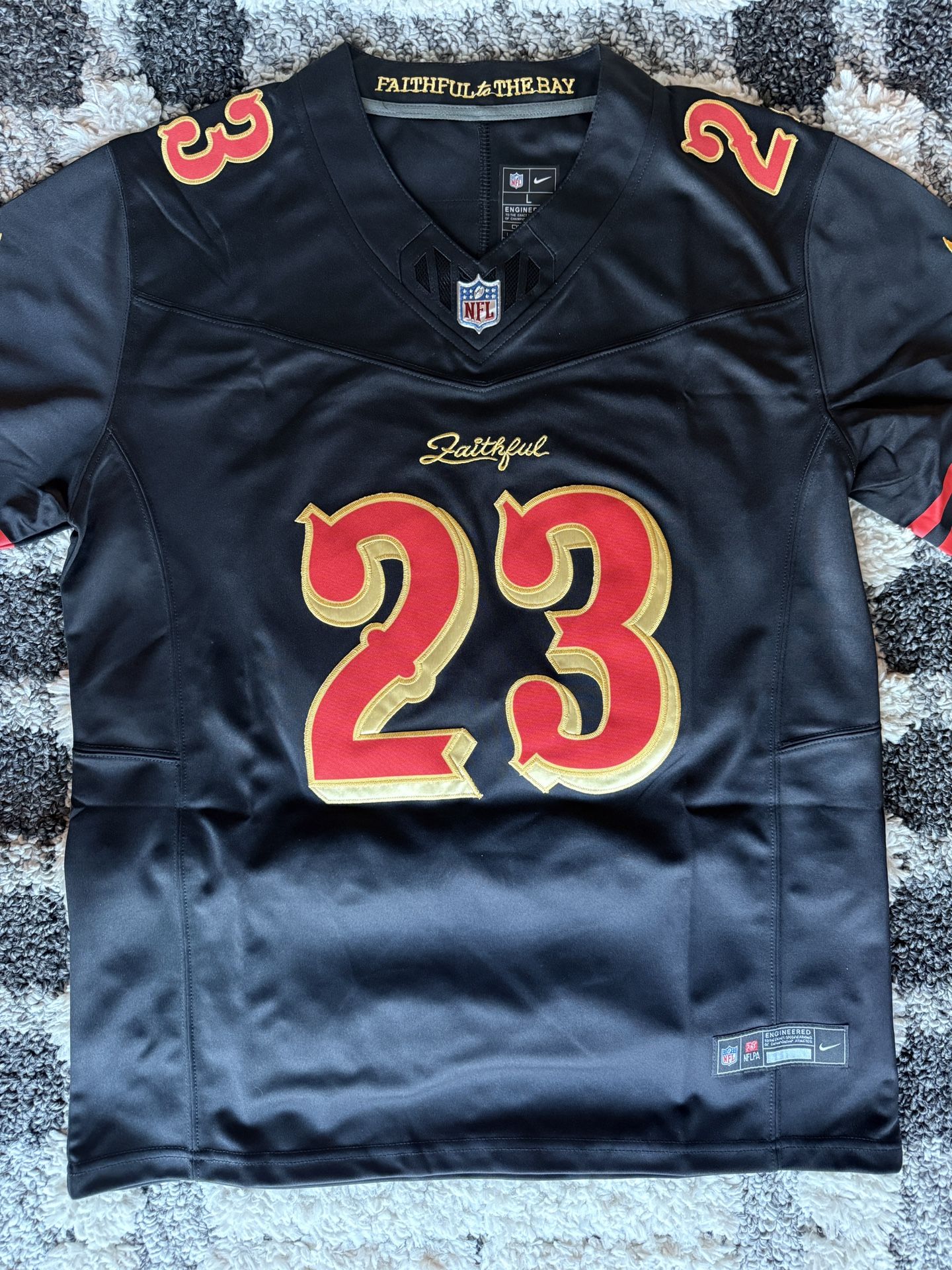 Christian McCaffery - Large Jersey - San Francisco 49ers