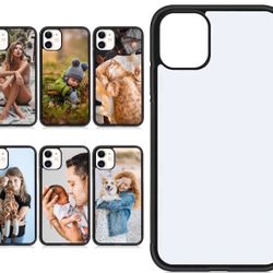 iPhone Sublimation Blank Rubber Black Cases 