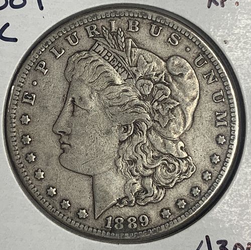 1889-CC Morgan Silver Dollar
