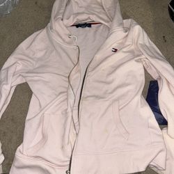 Tommy Hilfiger Pink Zip Up Hoodie 