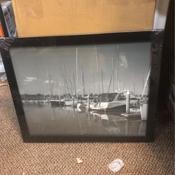 Boat Dock Frame / Black & White