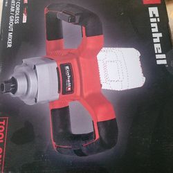 Einhell TE-MX Power X-Change 18-Volt Cordless Variable Electronic Speed Max 620 RPM Power Mixer, Tool Only (Battery +
