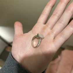 Diamond Ring White Gold 14k