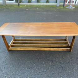 Mid Century Walnut Surfboard Coffee Table - *SOLD*